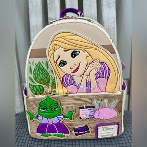Loungefly Disney Tangled Rapunzel & Pascal Dress Mini Backpack
